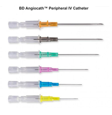 BD Angiocath™ 381144 Peripheral Venous Catheter, 18 G x 1.16 in. (1.3 mm x 30 mm) Green,  Box of 50