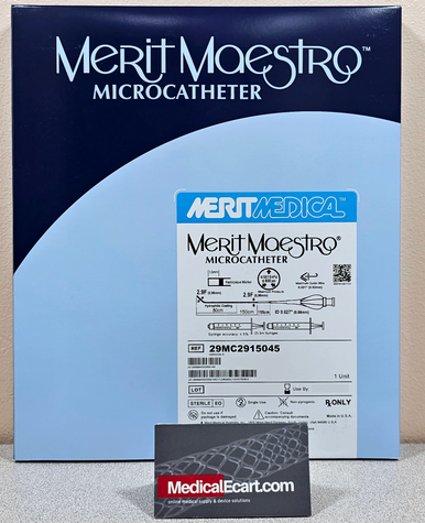 Merit 29MC2915045 Merit Maestro® Microcatheter 2.9F No Taper, 150cm, 45º Tip Shape, Box of 01