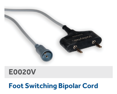 Valleylab E0020V Foot Switching Bipolar Cord, Reusable, 15’ (4.6 m), Box of 01