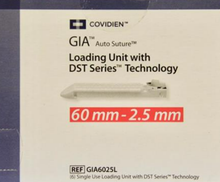 Medtronic GIA6025L GIA™ Reload Stapler, 60 mm x 2.5 mm, for GIA™ GIA6025S Stapler With DST Series™ Technology, Stapler Vascular Tissue Thickness, 60mm White Reload, Box of 06