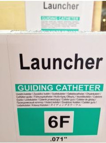 LA6EBU40 Launcher ™ guide catheter, 6F, 100 cm, EBU 4.0, back up support left