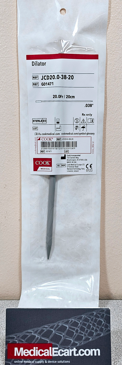 Peritoneal Surgery   医学書 Cook Medical G01471 Standard Dilator, JCD20.0-38-20