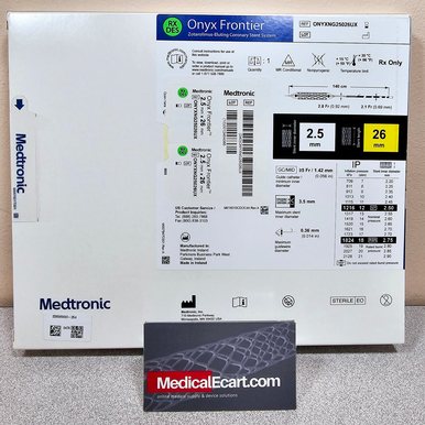 ONYXNG25026UX Onyx Frontier™ DES (drug-eluting stent) 2.5mm X 26mm, Stent Coronary Box of 01