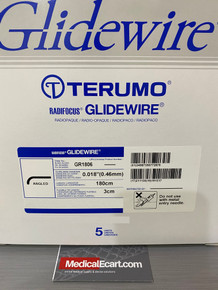 Terumo GR1806 GLIDEWIRE® GuideWire Standard, Diameter 0.018", Length 180 cm, Tip Shape Angle. Box of 05