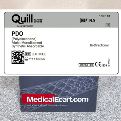 Quill™ Barbed Suture RA-1021Q PDO (Polydioxanone) Suture, Precision Reverse Cutting, Bi-Directional