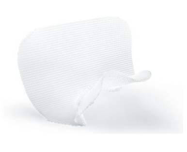 Medtronic TECT1612AR Parietex™ Hydrophilic anatomical polyester mesh, right, 16 x 12 cm, Box of 01