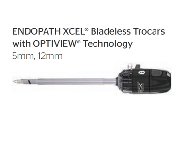 Ethicon 2B5LT ENDOPATH XCEL™ Trocars with OPTIVIEW™ Technology, Bladeless Trocar, 5mm diameter, 100mm (length), Stability sleeve. Box of 06