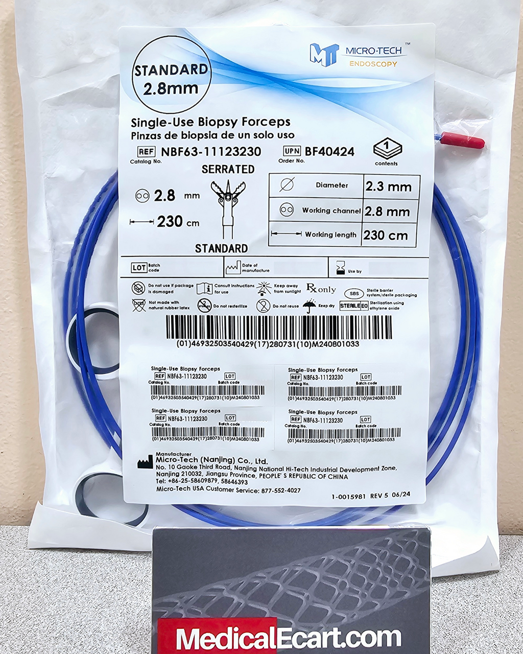 Micro-Tech BF40426 Forcep Biopsy Endoscopy with Spike , Standard