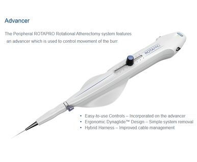 Boston Scientific H749395142250 Peripheral ROTAPRO Pre-Connected Burr and Advancing Device , 5 Fr 2.25 mm X 135 cm length, Box of 01
