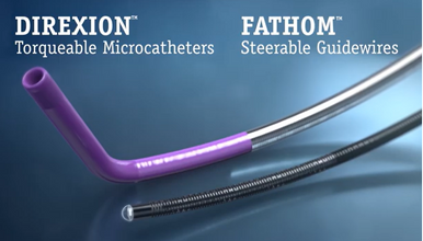 Boston Scientific M001195720 Direxion™  HI-FLO Microcatheter Preloaded System, 19-572, Direxion Torqueable Microcathete Tip Straight, 0.027" x 155cm, Fathom-16 Guidewire 180 cm, Box of 01