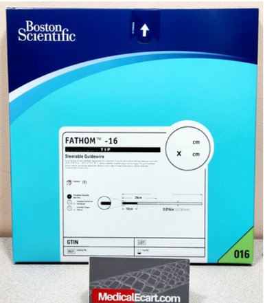 Boston Scientific M001509210 Fathom 16, 50-921 Steerable Guidewires 200cm x 25cm, 0.016 Angled Tip, Box of 1