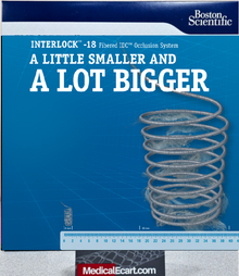 Boston Scientific 36157 INTERLOCK™-18 2D Helical Coil, M001361570, Fibered IDC™ Occlusion System, 6mm X 20cm, Box of 01