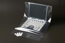 610-1037 Civco Ultrasound System Drapes Sterile 50.8 x 71.1cm (20" x 28") polyethylene hand-carried system drape, tape strips (4), not made with natural rubber latex Box of 24
