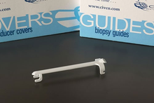 644-069 - Civco - or use with FUJIFILM CC41R, CC41R1, C41V, EUP-CC531 and EUP-V53W ultrasound transducers; Sterile endocavity needle guide with 2.6 x 20cm (.8"x7.9") latex cover, 3.5 X 20cm (1.4"x 7.9") latex cover Box of 24