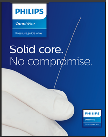 Philips 89185 OmniWire Pressure guide wire, Size 185 cm, Straight tip. Box of 01
