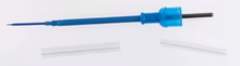 Valleylab POINT Microsurgical Tungsten Needle, 9cm (3½") Straight, Safety Sleeve, 10/case. MFID: E1654B (USA ONLY), Sterile