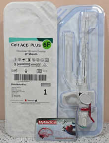 Vasorum CLT-06 Celt ACD® Vascular Closure Device, 6Fr Sheath Size, Pack of 05
