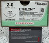 1674BH Ethicon Nonabsorbable Nylon Monofilament Surgical Suture, 2-0, FSLX, 30", Black 1674BH Ethicon Nonabsorbable Nylon Monofilament Surgical Suture, 2-0, FSLX, 30", Black