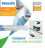 Philips 502-001 Torqmax Sheath Grip Accessory, Minimum Sheath Outer Diameter 11.9F / 0.155" / 4.0 mm, Maximum Sheath Outer Diameter 22.5F / 0.296" / 7.5 mm, Sheath Grip Length 2.5" / 64mm. Box of 01