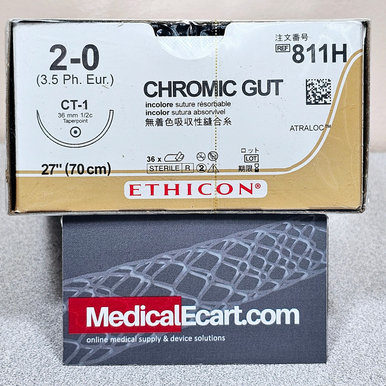 Ethicon 811H Surgical Gut Suture - Chromic