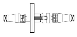 CH-34 - ICU MEDICAL INC - DOUBLE MICROCLAVE SYRINGE TRANSFER SET W STOCK ONLY 50EA/CS, Box of 50