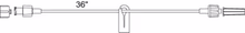 MX448L36 - ICU MEDICAL INC - MEDEX IV EXTENSION TUBING 36IN MICROBORE MALE LUER LOCK LATEX FREE DEHP-FREE, Box of 50