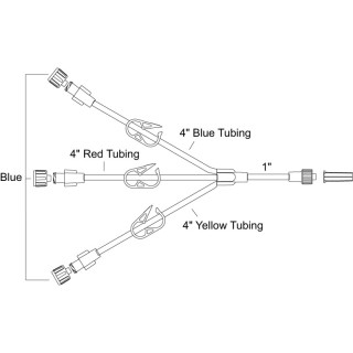 MX458L - ICU MEDICAL INC - MEDEX IV EXTENSION TUBING 6IN MALE LUER LOCK LATEX FREE DEHP-FREE, Box of 25