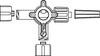 MX9311L - ICU MEDICAL INC - 3-Way Hi-Flo™ Stopcock with Swivel Male Luer Lock., Box of 50