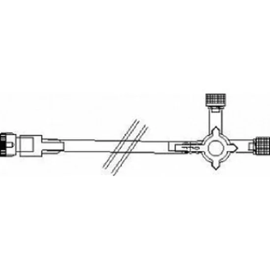42409-11 - ICU MEDICAL INC - TRANSPAC IV EXTENSION TUBING 12IN WITH 3-WAY STOPCOCK, Box of 25