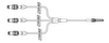 MC33409 - ICU MEDICAL INC - TRIFUSE IV EXTENSION TUBING 5IN MICROBORE, Box of 50