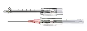 3057 - ICU MEDICAL INC - Protectiv® Safety IV Catheter, Straight Hub, FEP Polymer, Radiopaque, Pink, 20GA x 1IN, Box of 50