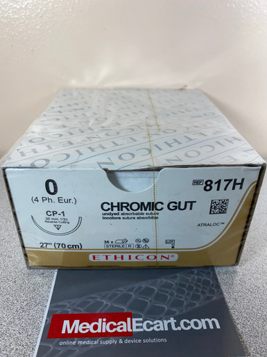 Ethicon 817H Surgical Gut Suture - Chromic