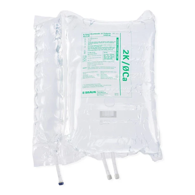 4554 - B. BRAUN HOLDING GMBH & CO KG, B Braun Medical™ Duosol™ Bicarb 32 Dialysate K2/Ca0 2 X 5000ML, Sterile Bicarbonate Based Dialysate in a Two-Chamber, Ready-To-Use Bag for Easy and Efficient CRRT Therapy Treatment, Box of 2