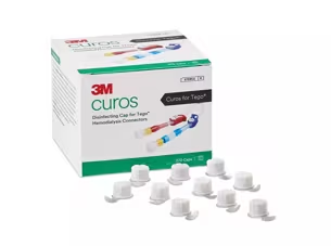 CTG1-270 - SOLVENTUM CORP - 3M™ Curos™ Disinfecting Cap for Tego® Hemodialysis Connectors CTG1-270, Box of 270