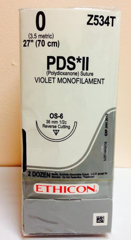 Ethicon Z534T PDS® II (polydioxanone) Suture