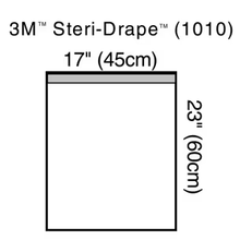 1010 - SOLVENTUM CORP - 3M™ Steri-Drape™ Large Towel Drape, 1010, 45 cm x 60 cm (17 in x 23 in), 10/Carton, 4 Cartons/Case, Box of 40