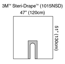 1015NSD - SOLVENTUM CORP - 3M™ Steri-Drape™ U-drape 1015NSD, 100/Case, Box of 100