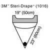 1016 - SOLVENTUM CORP - 3M™ Steri-Drape™ Irrigation Pouch, 1016, 50 cm x 60 cm (19 in x 23 in), 10/Carton, 4 Cartons/Case, Box of 40