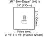 1061 - SOLVENTUM CORP - 3M™ Steri-Drape™ Medium Drape with Incise Film and Pouch, 1061, 130 cm x 130 cm (51 in x 51 in), 10/CTN, 4 CTN/Case, Box of 40 1061 - SOLVENTUM CORP - 3M™ Steri-Drape™ Medium Drape with Incise Film and Pouch, 1061, 130 cm x 130 cm (51 in x 51 in), 10/CTN, 4 CTN/Case, Box of 40