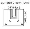 1067 - SOLVENTUM CORP - 3M™ Steri-Drape™ U-Drape, 1067, 89 cm x 76 cm (35 in x 30 in), 5/Carton, 4 Cartons/Case, Box of 40 1067 - SOLVENTUM CORP - 3M™ Steri-Drape™ U-Drape, 1067, 89 cm x 76 cm (35 in x 30 in), 5/Carton, 4 Cartons/Case, Box of 40