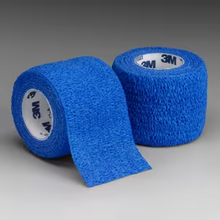 1584B - SOLVENTUM CORP - 3M™ Coban™ Self-Adherent Wrap, Blue, 4IN x 5YD, (18RL/CS), Box of 18 Rolls