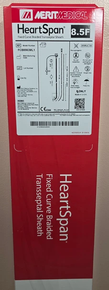 Medical FCB8563ML1 HeartSpan® Fixed Curve Braided Transseptal Sheath, 8.5 Fr x 63cm, ML1 Curve angle.  Box of 01