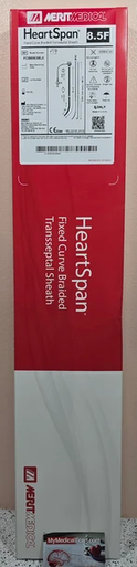 Medical FCB8563ML0 HeartSpan® Fixed Curve Braided Transseptal Sheath, 8.5 Fr x 63cm, ML0 Curve angle.  Box of 01