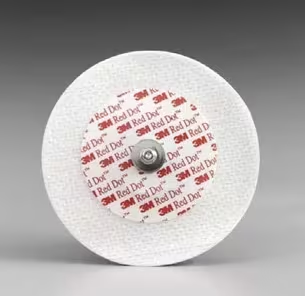 2238 - SOLVENTUM CORP - 3M™ Red Dot™ Soft Cloth Monitoring Electrode, 2238, 2.4 inch dia. (6cm dia.), (50 Each/Bag, 20 Bag/Case), Box of 20