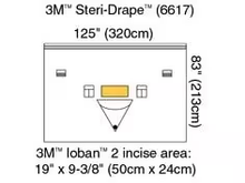 6617 - SOLVENTUM CORP - 3M™ Steri-Drape™ Large Isolation Drape with Ioban™ 2 Incise Film and Pouch, 6617, 320 cm x 213 cm, 5/Carton, 2/Case, Box of 5