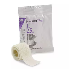 82001 - SOLVENTUM CORP - 3M™ Scotchcast™ Plus Casting Tape 82001, White, 1IN x 4YD, Box of 10 Rolls