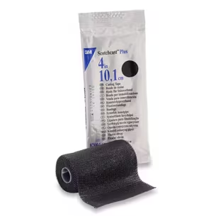 82004A - SOLVENTUM CORP - 3M™ Scotchcast™ Plus Casting Tape 82004A, Black, 4IN x 4YD, Box of 10 Rolls