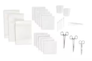 HT05-6700 - Cardinal Health™ 26 Piece Laceration Tray with Needle Holder, Box of 20