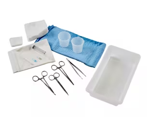 HT05-6600 - Cardinal Health™ Standard 33 Piece Laceration Tray with Needle Holder, Box of 20