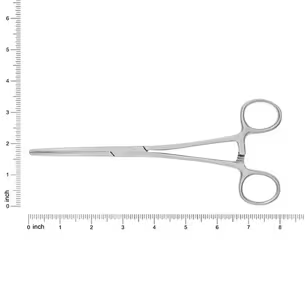 FGS-018 - Cardinal Health™ Rochester Pean Forceps, Serrated, Curved, 8IN, Floor Grade, Box of 50